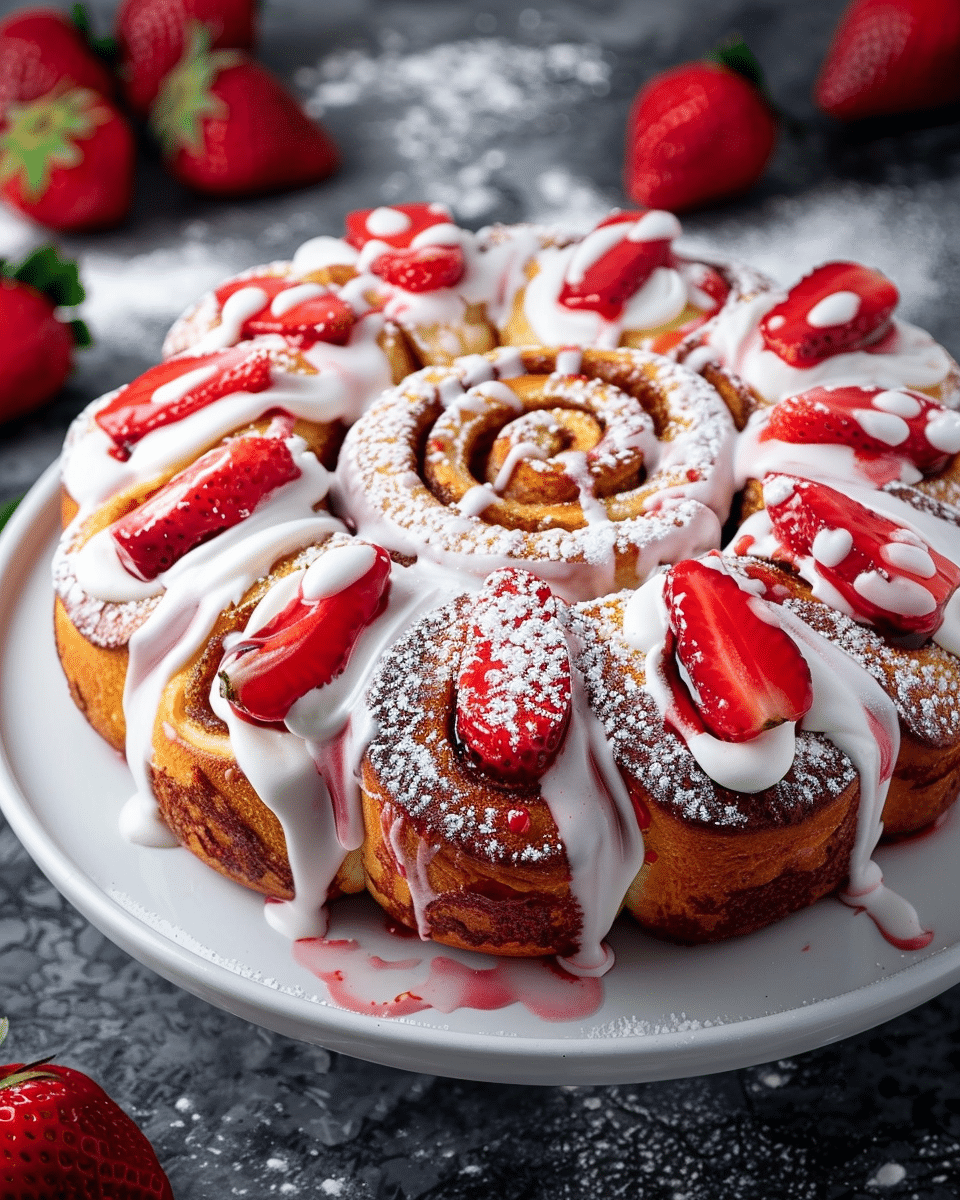 Strawberry Cinnamon Rolls