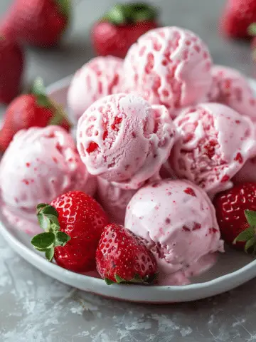 Strawberry Frozen Yogurt Bites