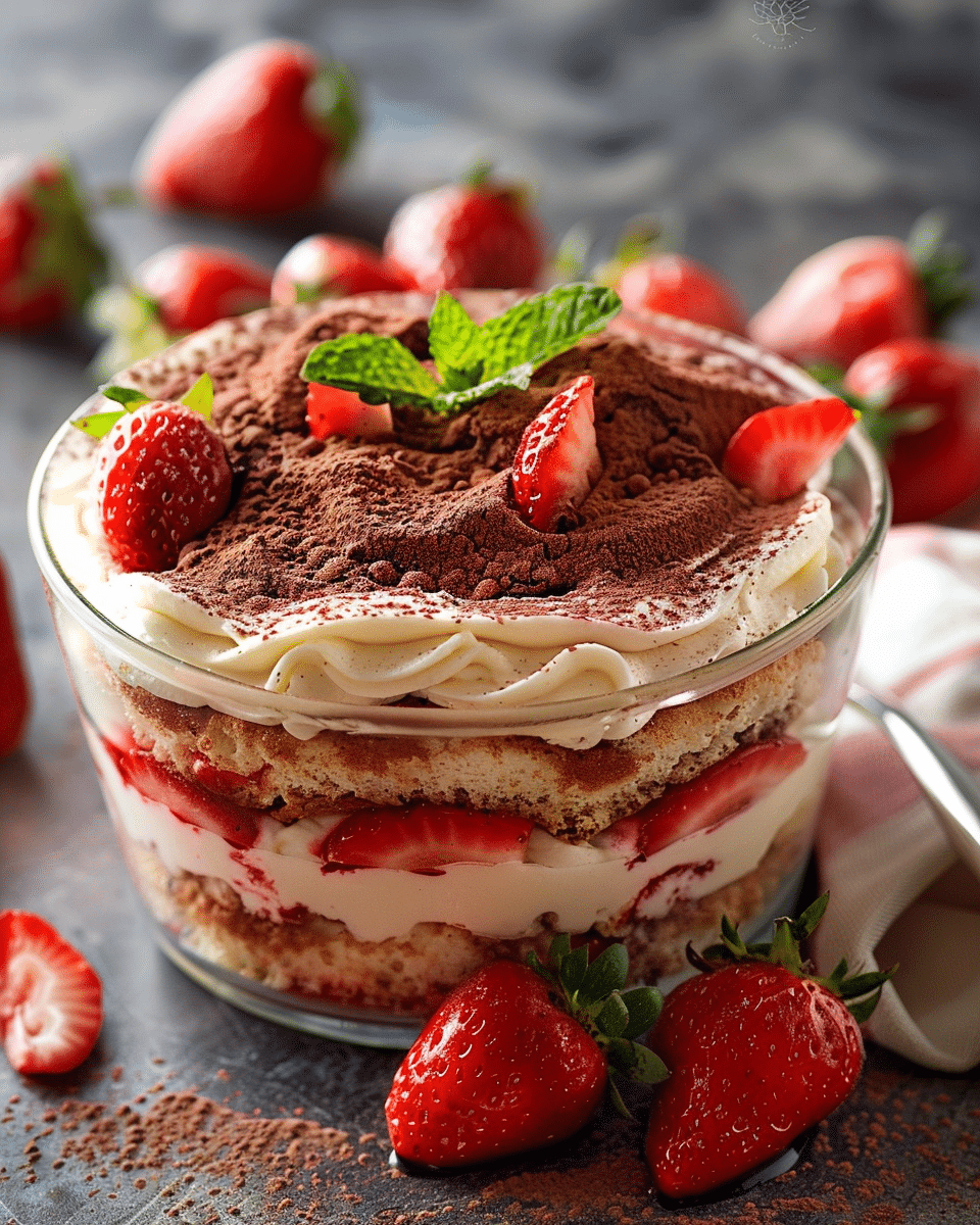 Strawberry Tiramisu (Tiramisù alle Fragole)