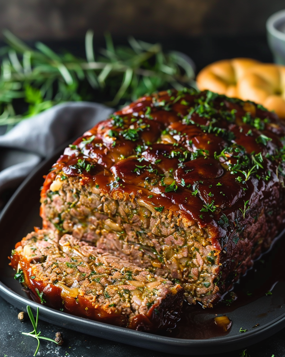 Traditional German Hackbraten (German Meatloaf)