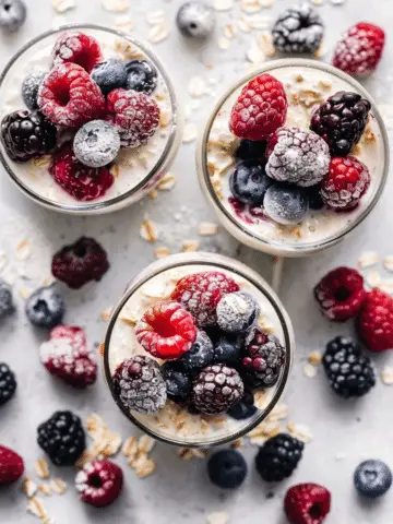 Triple Berry Overnight Oats
