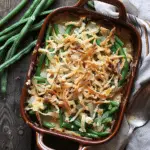 Twice the Onion Green Bean Casserole