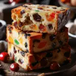 Ultra-Soft Butter Fruit Cake with Plump Dried Fruits and Vanilla Aroma