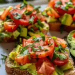 Avocado Toast with Tomato & Cilantro Topping