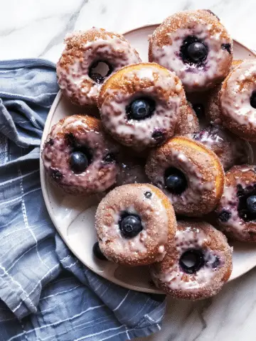 Blueberry Cake Donuts