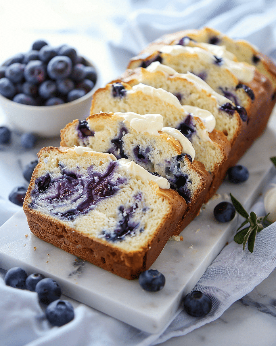 Blueberry Cream Cheese Bread