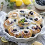 Blueberry Sweet Rolls with Lemon Glaze