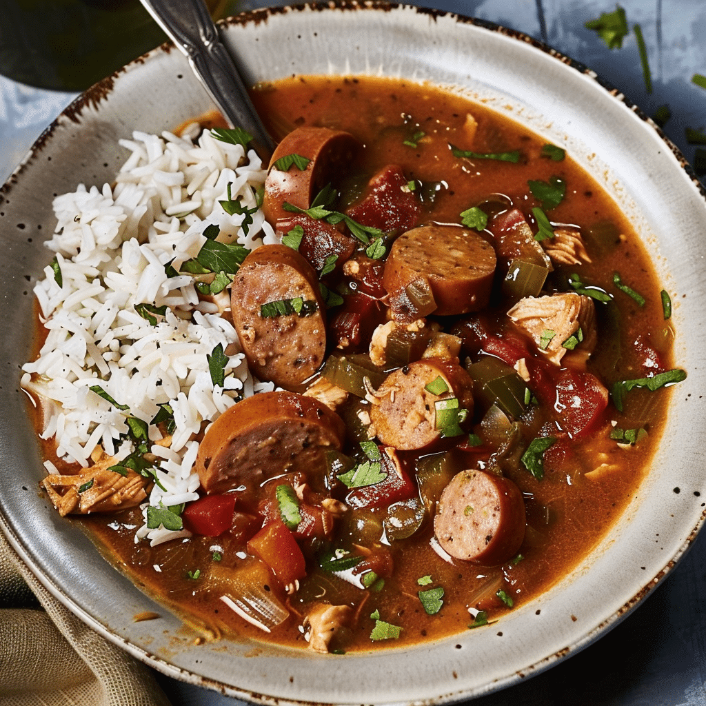 Cajun Chicken and Sausage Gumbo