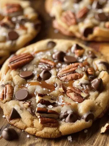 Caramel Pecan Chocolate Chip Cookies