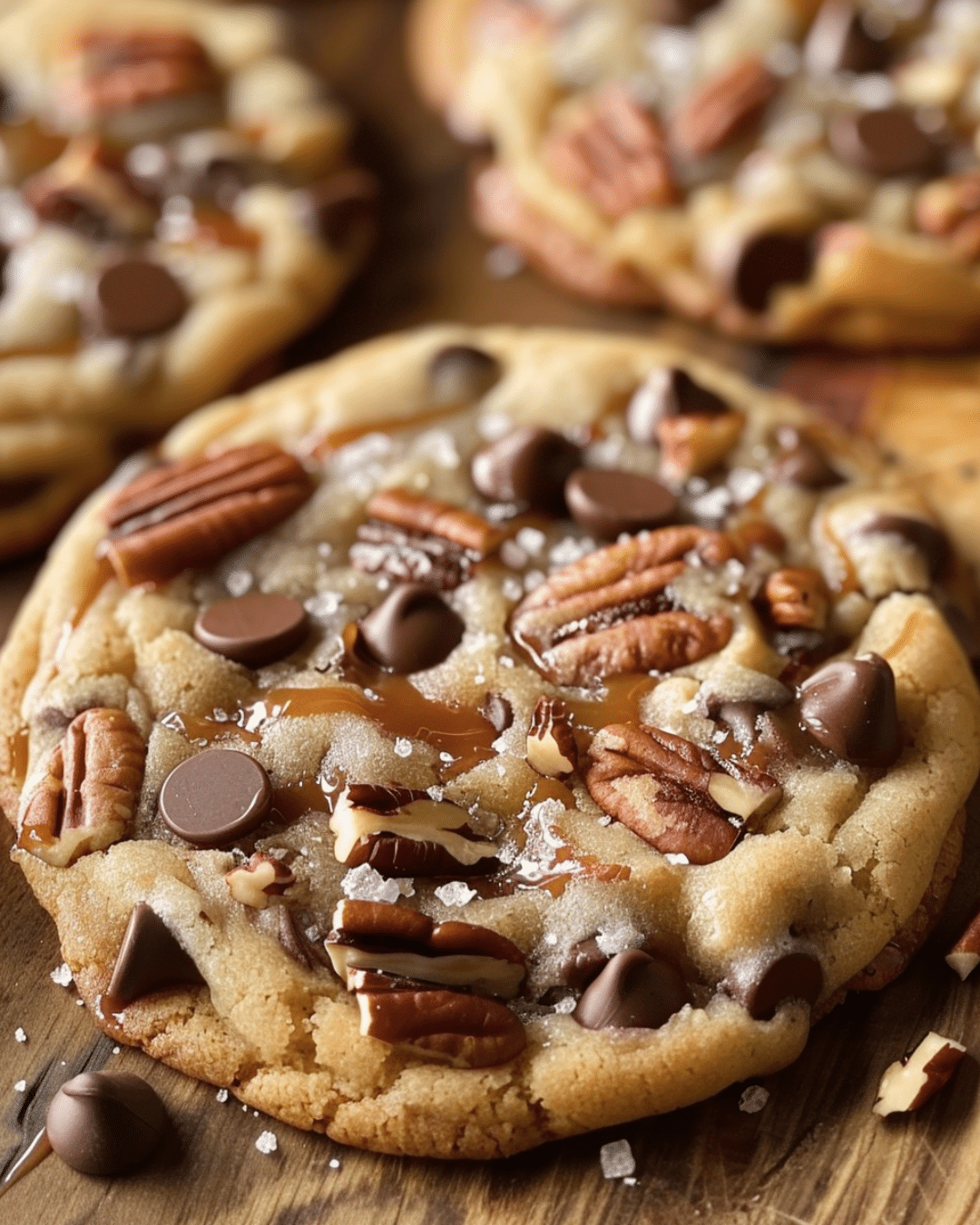 Caramel Pecan Chocolate Chip Cookies