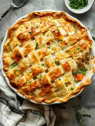 Cheesy Chicken Pot Pie Pasta