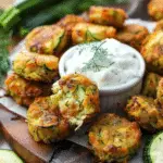 Cheesy Garlic Zucchini Bites