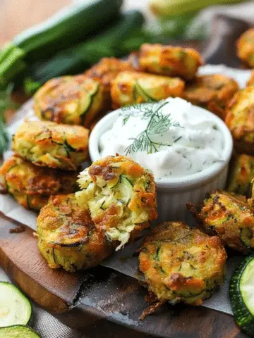 Cheesy Garlic Zucchini Bites