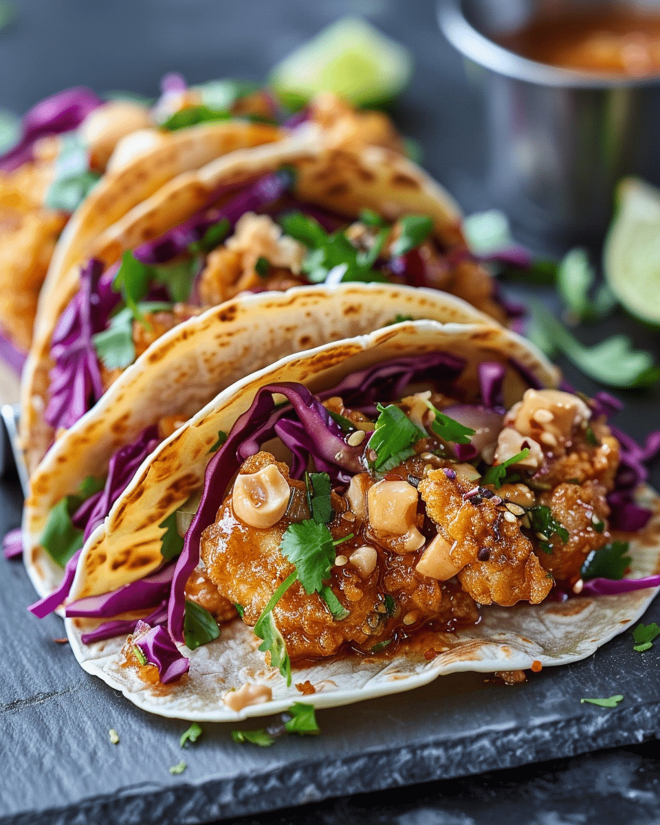 Chicken Wonton Tacos