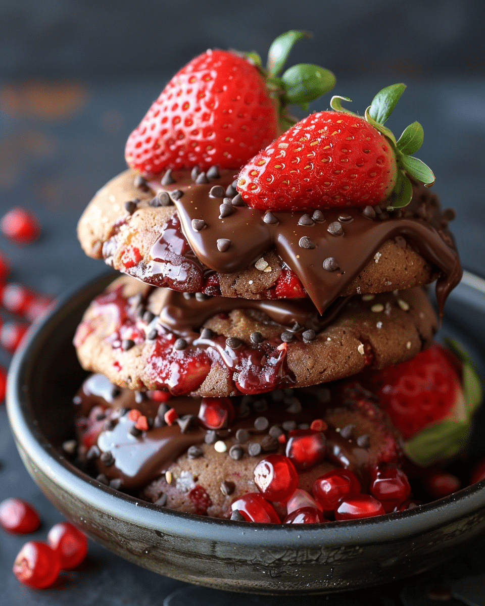 Chocolate Covered Strawberry Cookies