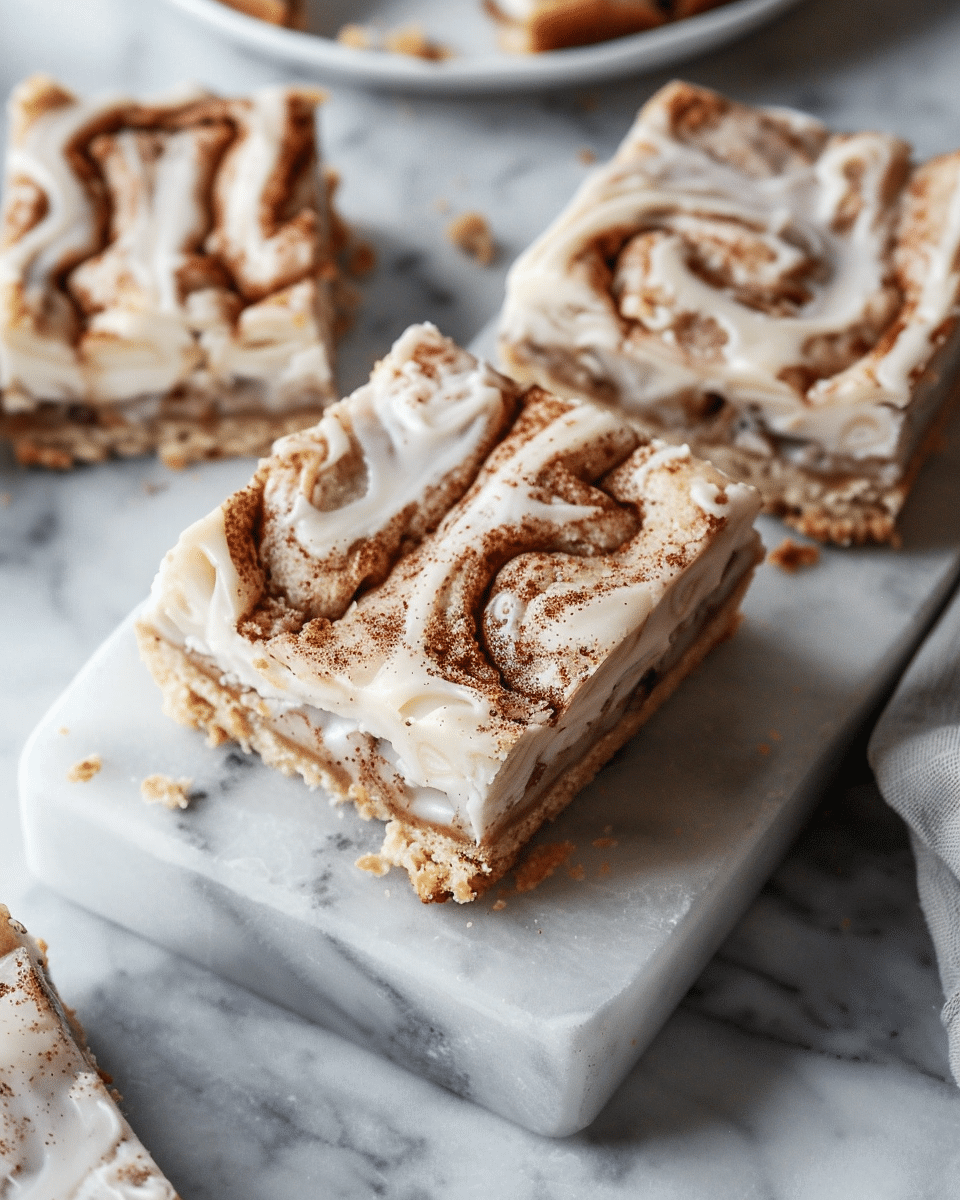 Cinnamon Roll Bliss Bars