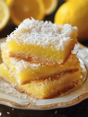 Coconut Lemon Slice