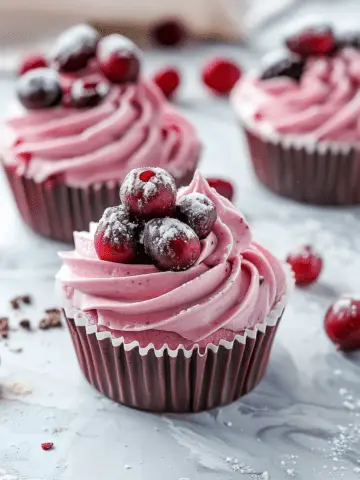 Cranberry Mousse Cups