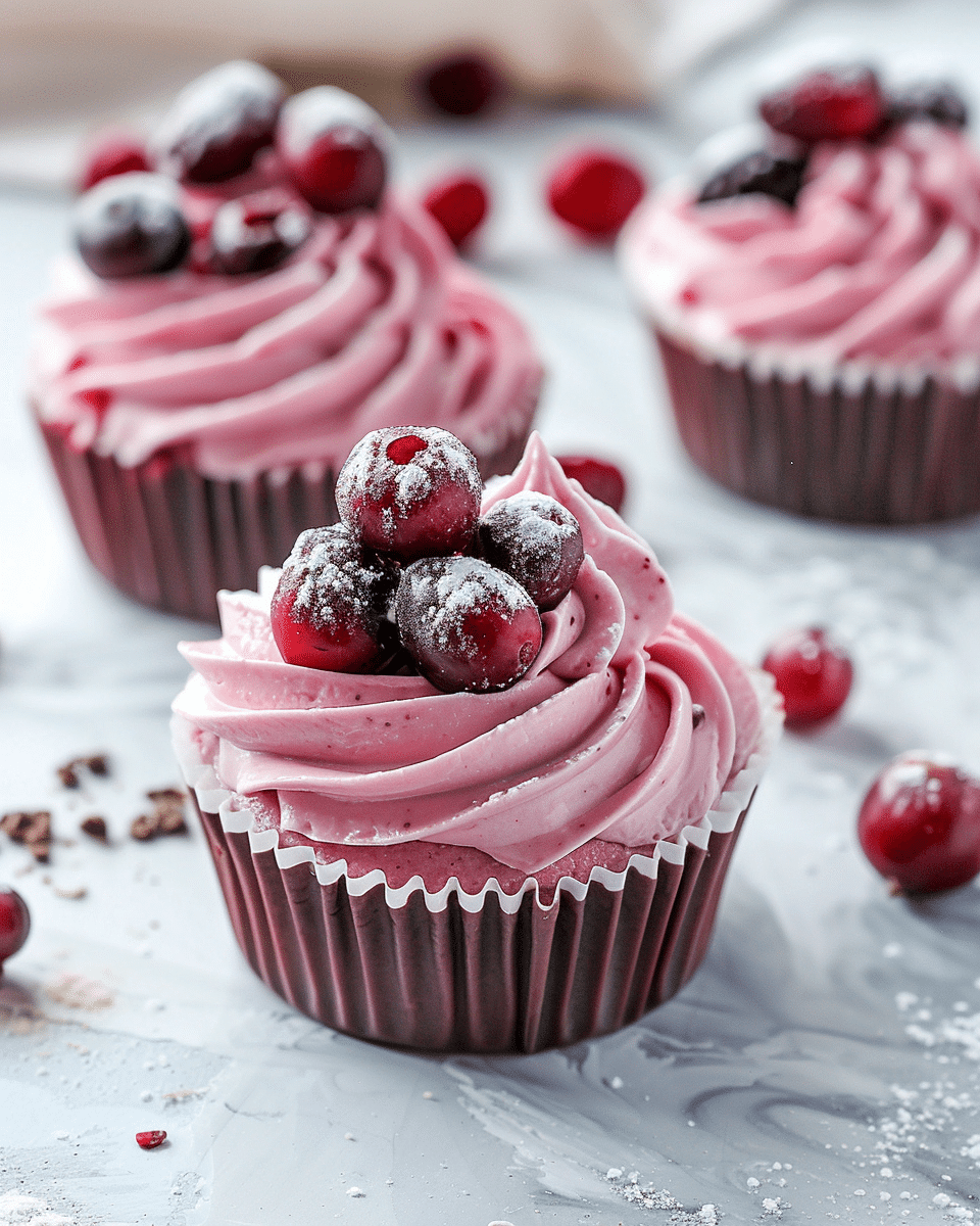 Cranberry Mousse Cups