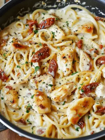 Creamy Chicken Pasta with Sun-Dried Tomatoes