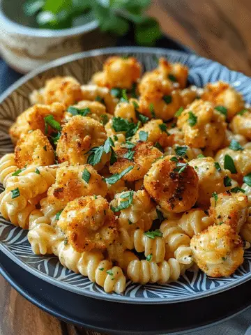Creamy Jalapeño Garlic Chicken Bites with Twisted Cheddar Cajun Pasta