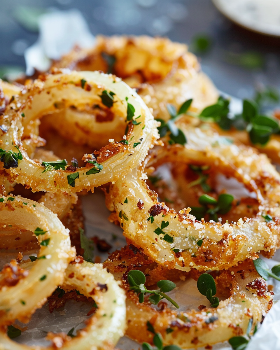Crispy Baked Onion Ring Chips