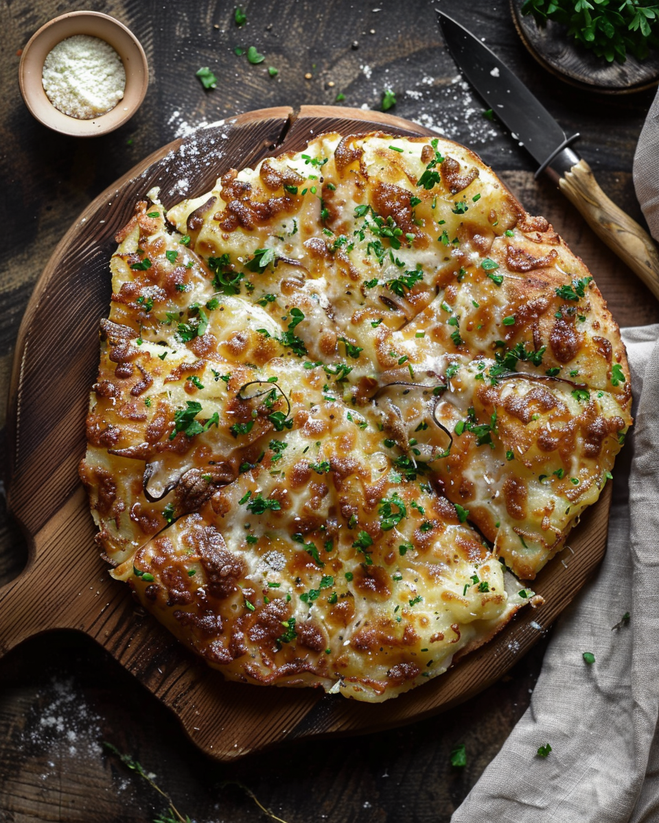 Crispy Pizza Smashed Potatoes