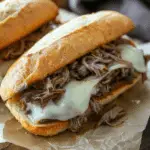 Crockpot French Dip Sandwiches