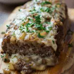 Crockpot French Onion Meatloaf