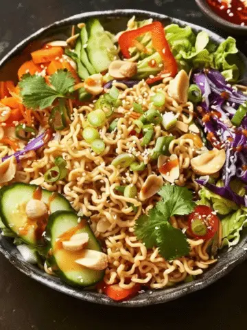 Crunchy Asian Ramen Noodle Salad