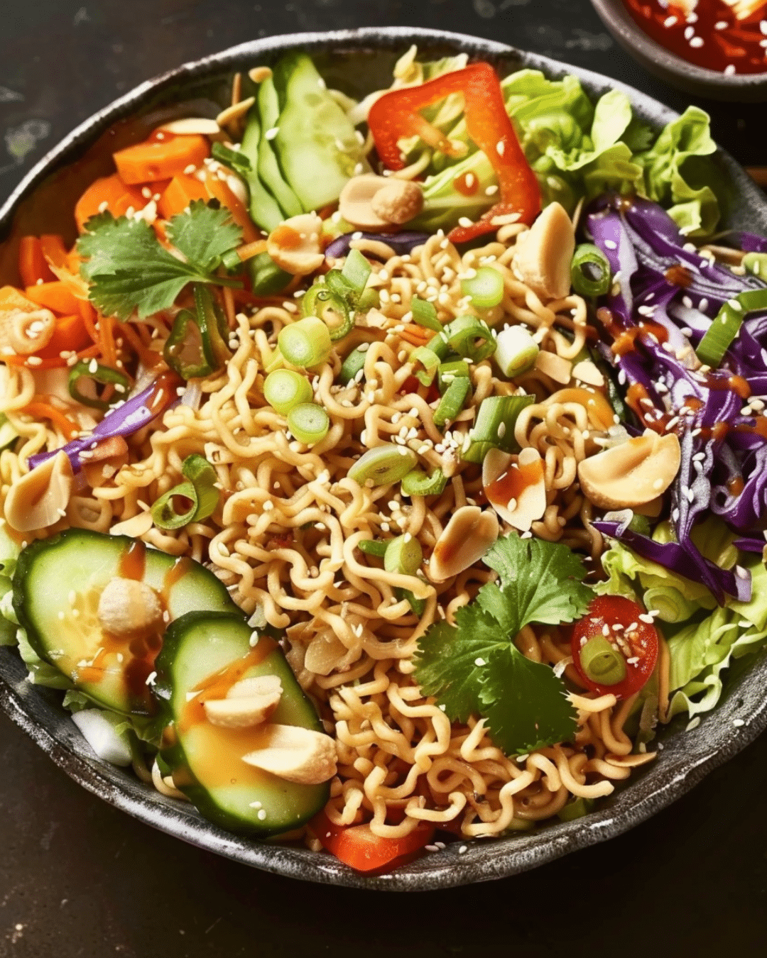 Crunchy Asian Ramen Noodle Salad
