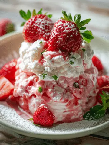 Cupid’s Cloud Strawberry Dessert