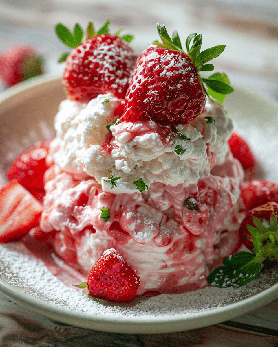 Cupid’s Cloud Strawberry Dessert