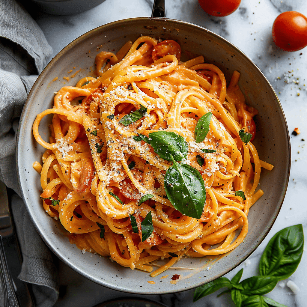 Easy One Pot Creamy Tomato Pasta