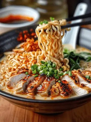 Fiery Garlic Chicken Ramen