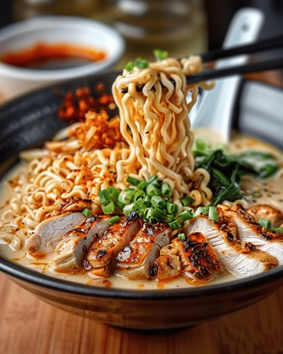 Fiery Garlic Chicken Ramen