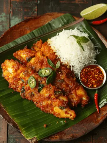 Fish Fry in Banana Leaf