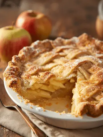 French Apple Custard Pie