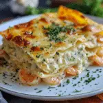 Garlic Butter Shrimp Scampi Lasagna