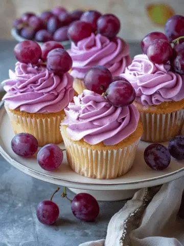 Grape Soda Cupcakes