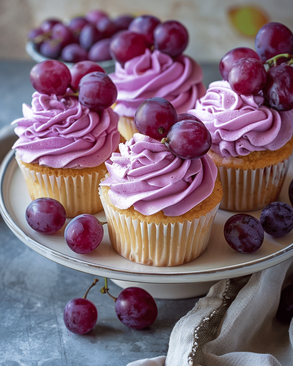 Grape Soda Cupcakes