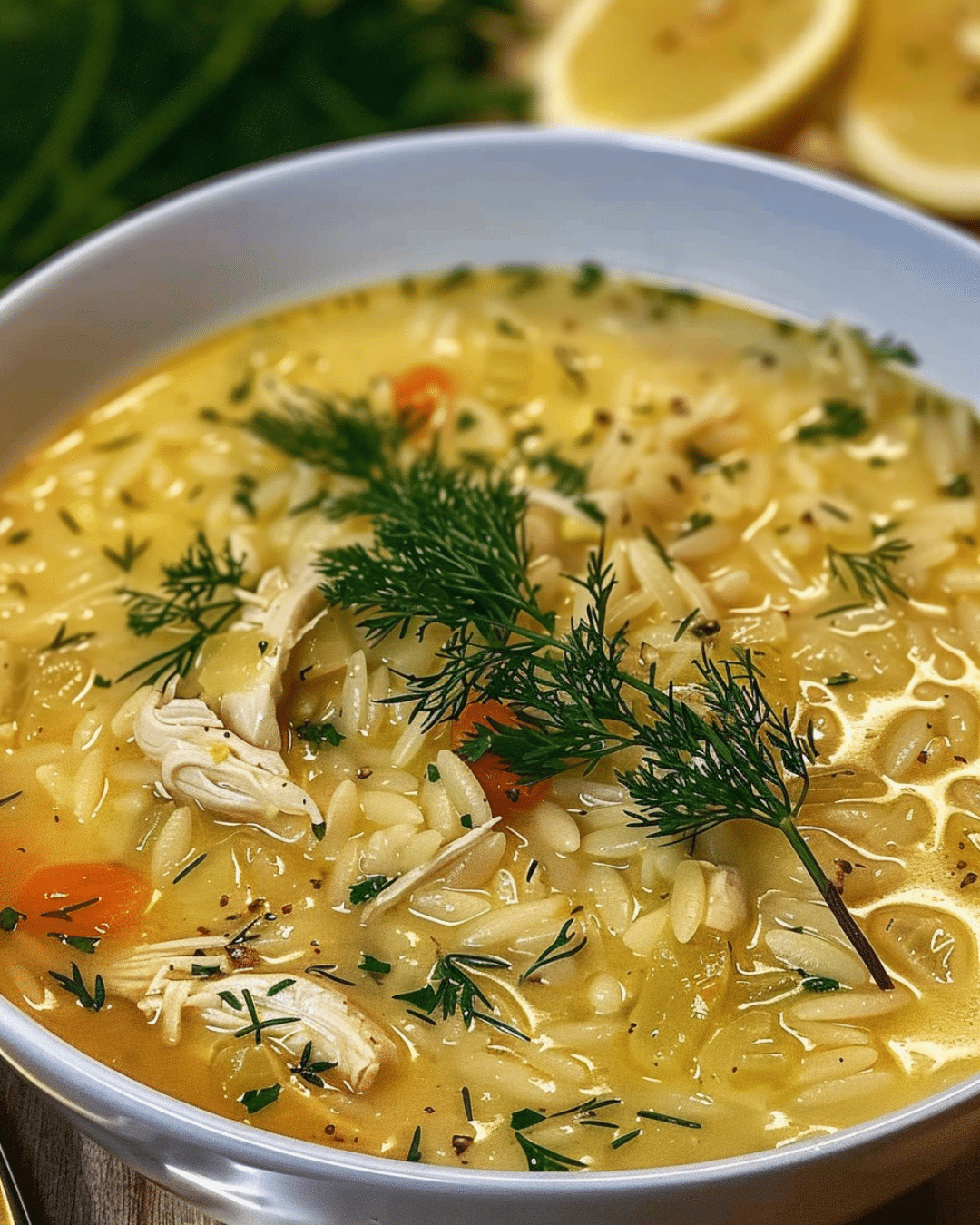 Greek Lemon Chicken Soup (Avgolemono)