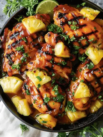 Juicy Pineapple Glazed Chicken