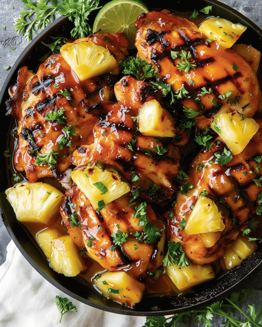 Juicy Pineapple Glazed Chicken