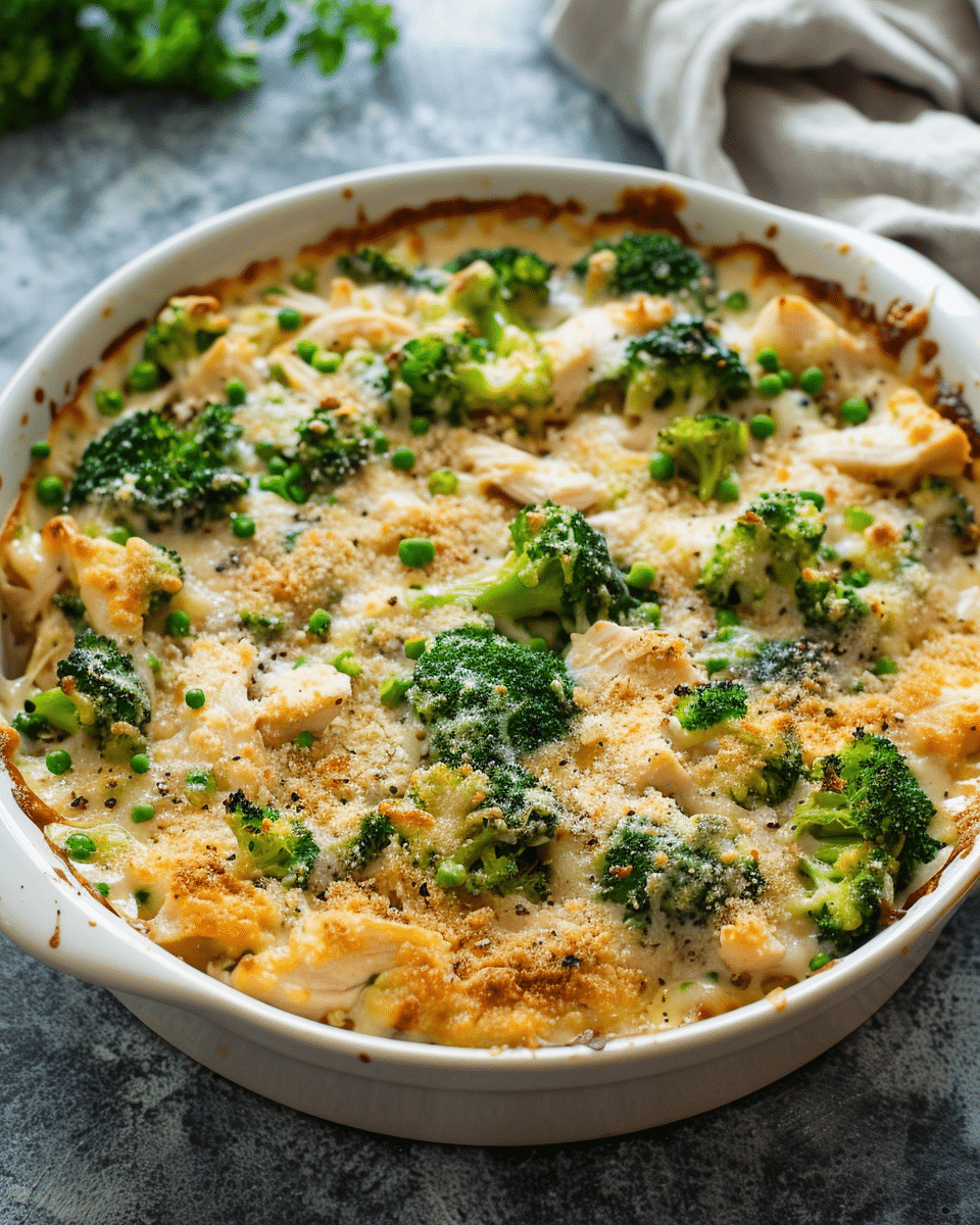 Keto Chicken Broccoli Casserole