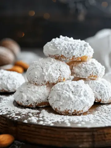 Kourabiedes – Greek Christmas Almond Cookies