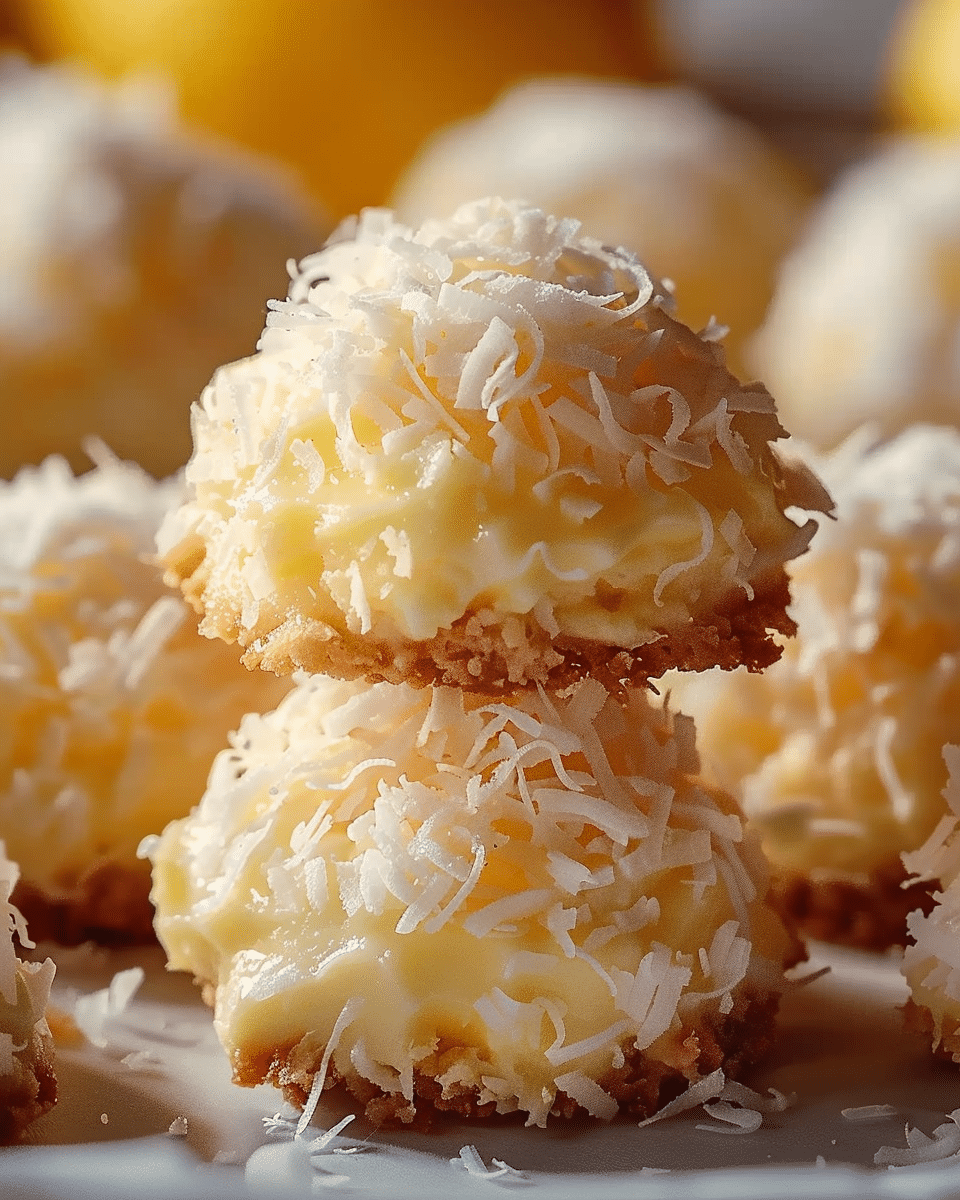 Lemon Coconut Cheesecake Cookies