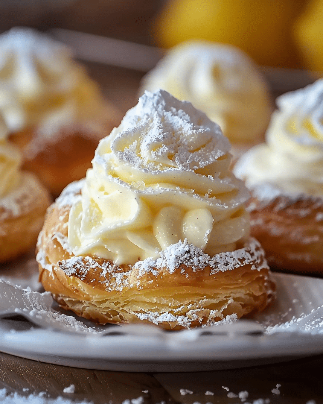 Limoncello Mascarpone Profiteroles