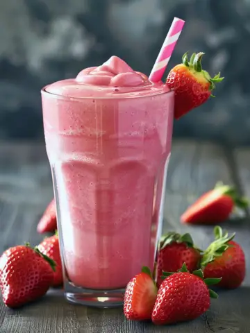 No Added Sugar Strawberry Protein Shake