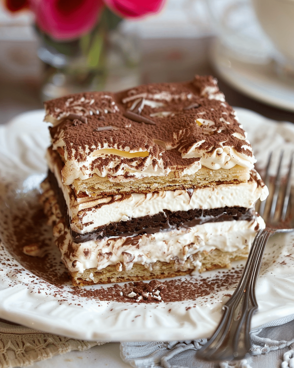 No-Bake Chocolate Eclair Icebox Cake